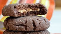 Chocolate Peanut Butter Surprise Cookies