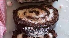 Chocolate Peppermint Cake Roll