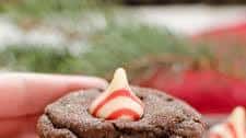 Chocolate Peppermint Kiss Cookies