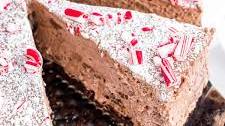 Chocolate Peppermint Mousse Pie