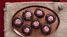 Chocolate-Peppermint Thumbprint Cookies