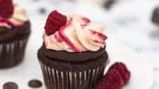 Chocolate Raspberry Cupcakes with Cream Cheese Frosting