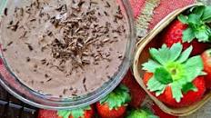 Chocolate Strawberry Yogurt Dip