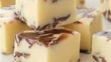 Chocolate Swirled Peppermint Fudge