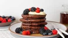 Chocolate berry pancakes recipe