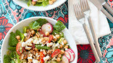 Chopped Romaine Lettuce And Chickpea Salad