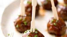 Cocktail Meatballs with Sweet & Sour Dipping Sauce