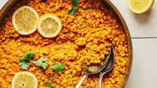 Coconut Curried Golden Lentils (20 Minutes!)