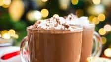 Coconut Milk Peppermint Hot Chocolate