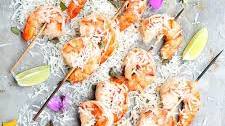 Coconut Milk Shrimp Skewers