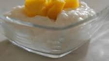 Coconut Rice Pudding with Mango