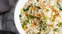 Coconut Rice with Crispy Ginger and Garlic