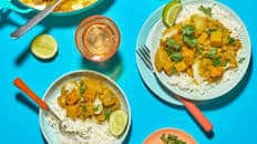 Coconut fish curry & rice