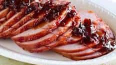 Cranberry Orange Glazed Ham