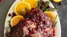 Cranberry Orange Glazed Ham