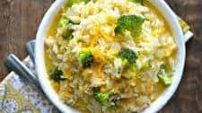 Creamy Broccoli Cheddar Rice