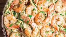 Creamy Cajun Shrimp and Zoodles