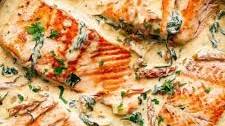 Creamy Garlic Butter Tuscan Salmon