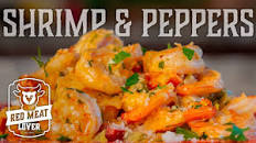 Creamy Garlic Shrimp and Peppers Recipe - Turn Up The Tasty!