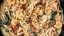 Creamy Shrimp Pasta with Sun-dried Tomatoes