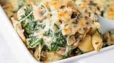 Creamy Spinach and Mushroom Pasta Bake