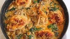 Creamy Spinach and Mushrooms Chicken