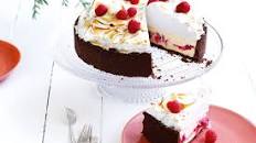 Curtis Stone's raspberry and chocolate ripple ice-cream cake