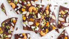 Dark Chocolate Dried Fruit and Nut Bark