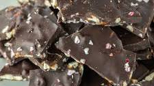 Dark Chocolate Peppermint Pretzel Bark