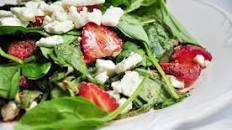 Delicious Easy Spinach and Strawberry Salad With Feta