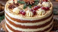 Delicious Spice Cake and Eggnog Buttercream