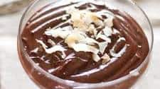 Dessert Recipe: Coconut Chocolate Pudding with Coconut Flakes