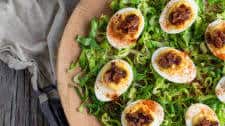 Deviled Eggs with Bacon Jam