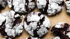 Double Chocolate Crinkle Cookies