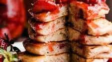 Double Strawberry Pancakes