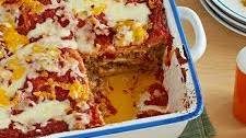 Easy Beefy Cheesy Enchilada Casserole