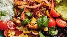 Easy Chicken Fajitas Bowl