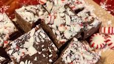 Easy Dark Chocolate Peppermint Fudge