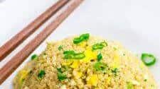 Easy Quinoa Fried "Rice" with Egg (gluten-free)