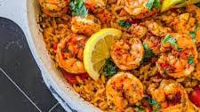 Easy Shrimp and Rice Skillet