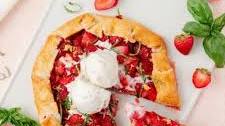 Easy Strawberry Basil Galette