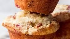 Eggnog Cranberry Muffins