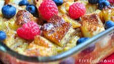 Eggnog French Toast Bake