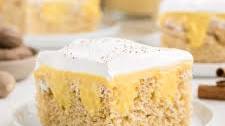 Eggnog Poke Cake