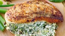 Feta and Spinach Stuffed Chicken Breasts