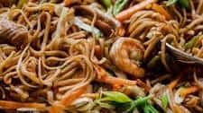 Filipino Noodles with Pork and Shrimp (Pancit Canton)