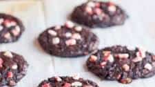 Flourless Chocolate Peppermint Cookies