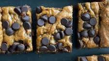 Flourless Peanut Butter Banana Chocolate Chip Bars