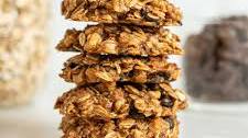 Flourless Peanut Butter Banana Oatmeal Cookies