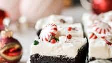 Frosted Peppermint Brownies